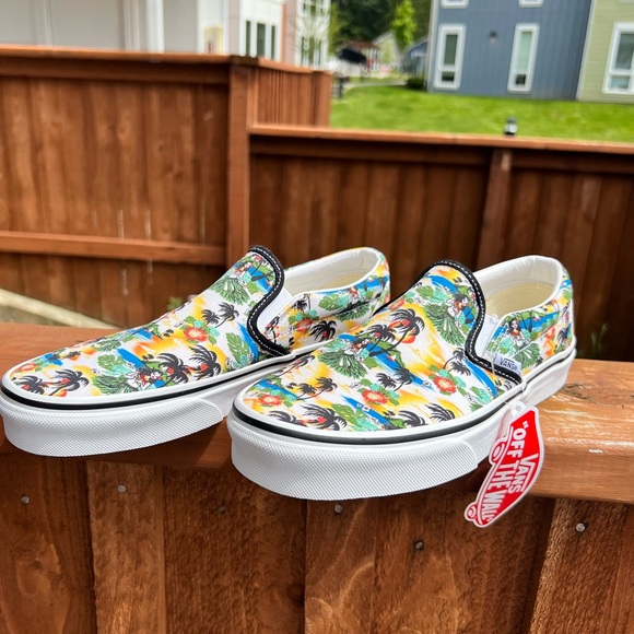Vans Aloha print Slip-on Shoes M6.5 W8 - Picture 6 of 6